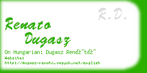 renato dugasz business card